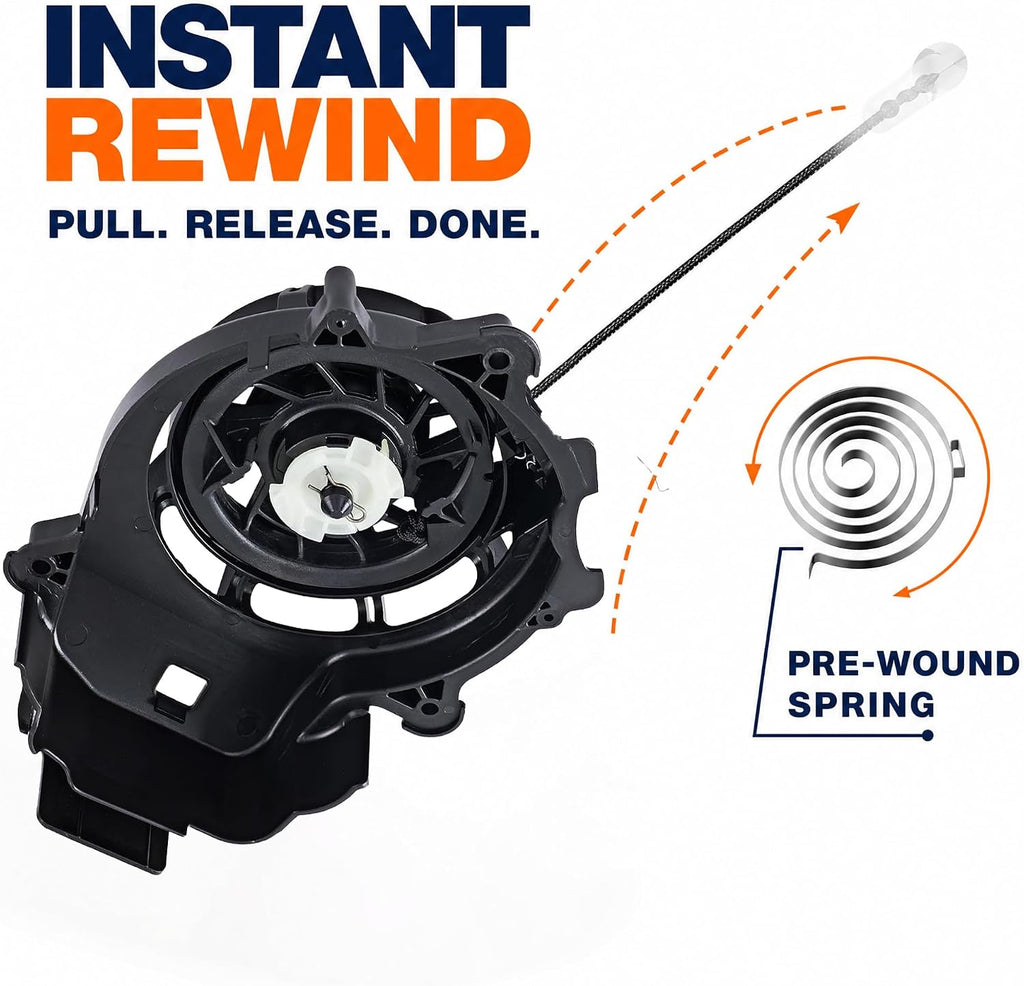 Recoil Starter Compatible with 163cc parts,Toro Recycler 22 Pull Start