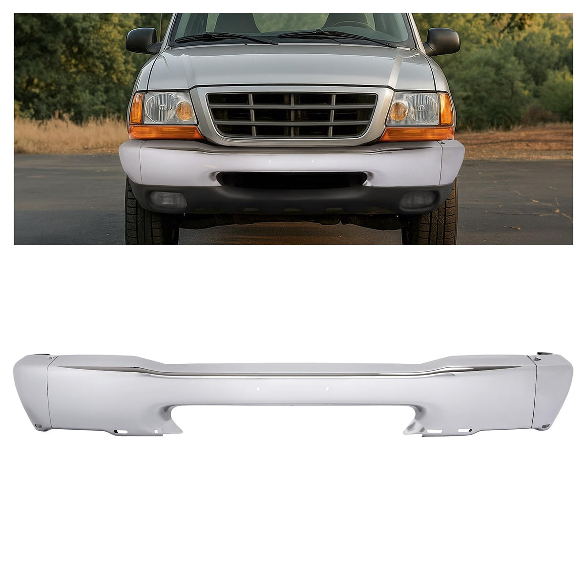 KUAFU Bumper Compatible with 1998-2000 Ranger