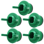 Rierdge 3/4" PT Male Thread PPR Pipe Fitting End Caps, 25mm, Green