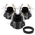 Gasher 3PCS 1/2" Type B Polypropylene Camlock Fitting, Female x Male Thread