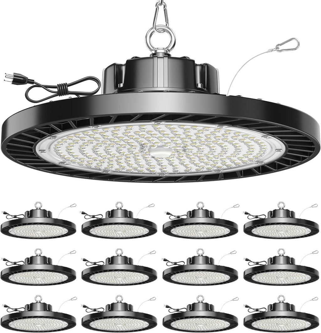 ONLYLUX UFO LED High Bay Light 150W 12 Pack 5000K Daylight 22500LM