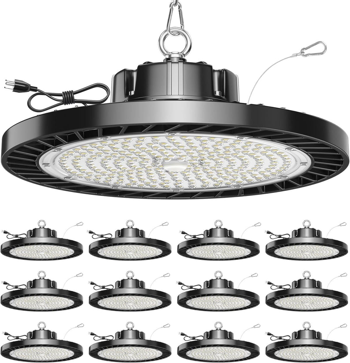 ONLYLUX UFO LED High Bay Light 150W 12 Pack 5000K Daylight 22500LM