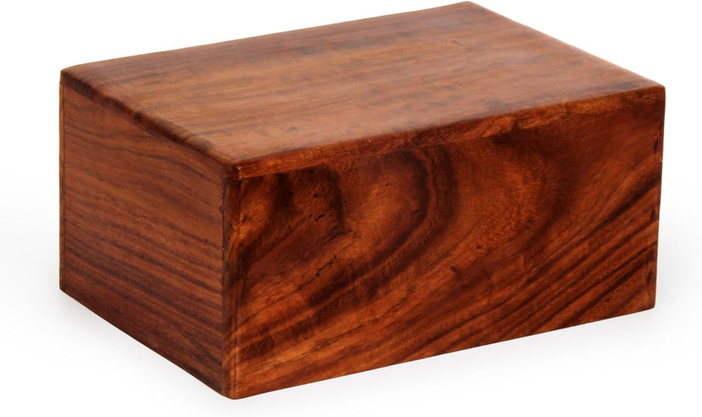 Handmade Wooden Urn Box for Human Ashes, Cremation Funeral Urns Box, Pet Memorial Urns, Decorative Urn, Cat Infant