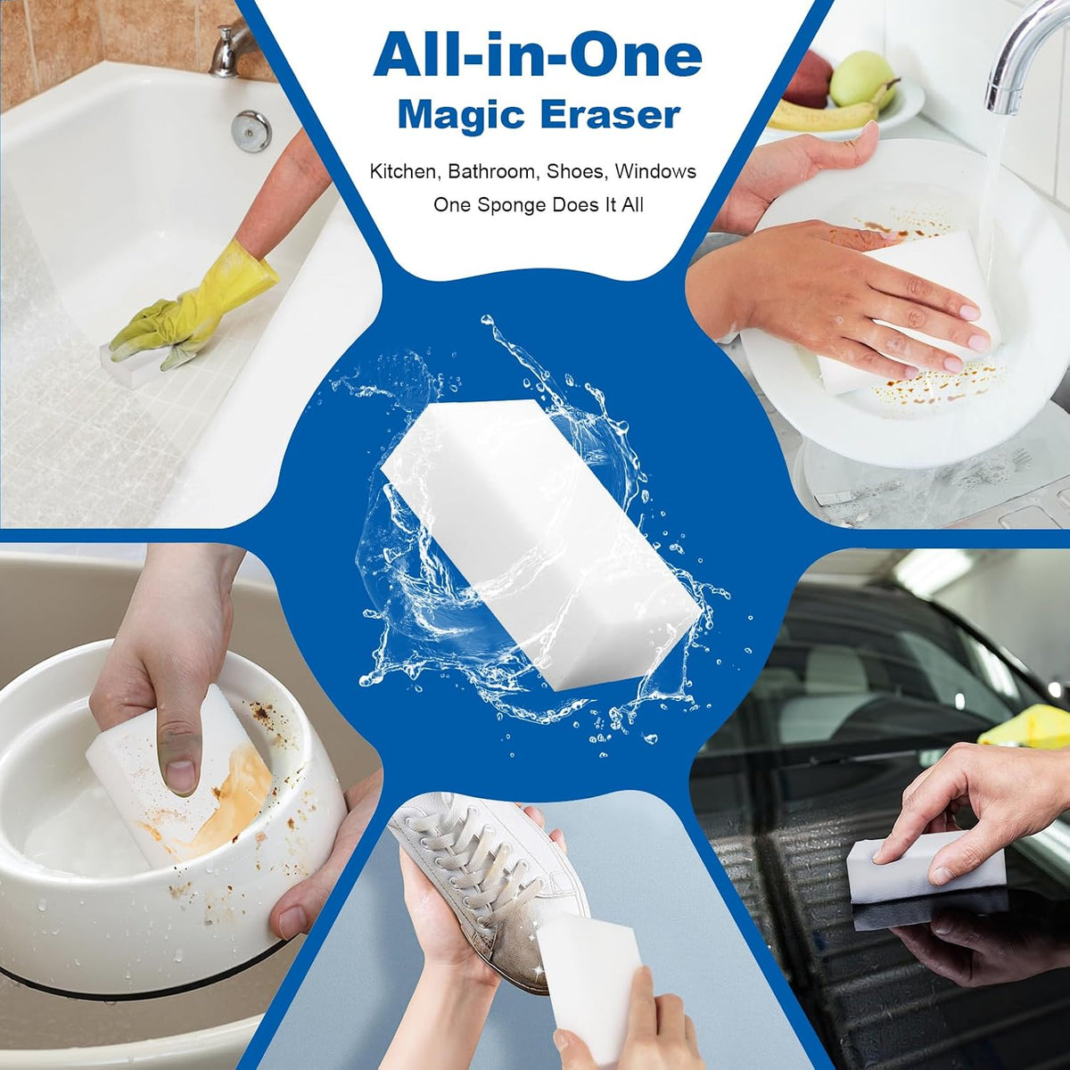 21-Pack Extra-Thick Melamine Cleaning Sponges