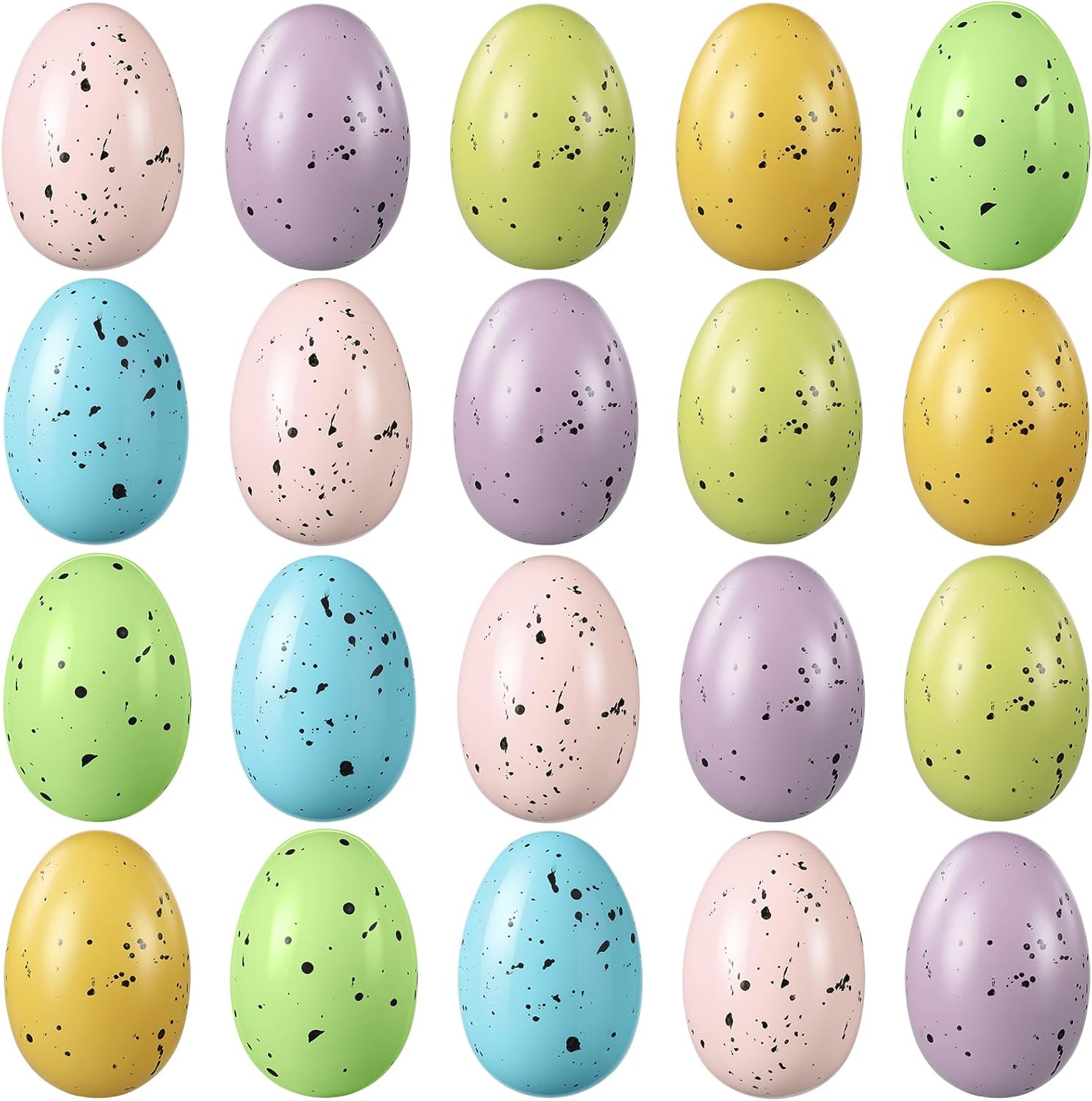 36 Pcs Easter Speckled Eggs Small Plastic Speckled Eggs Mini Decorative for DIY Crafts Easter Basket Stuffer Party