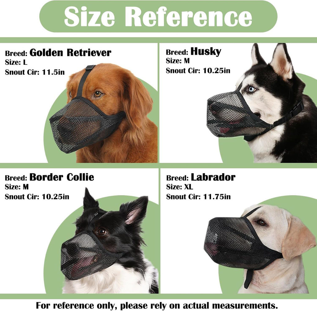 Soft Mesh Dog Muzzle for Small Medium Large Dogs Anti Scavenging