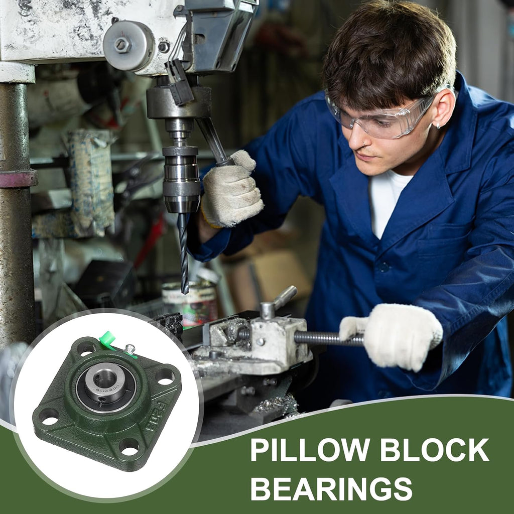 uxcell UCF201-8 Pillow Block Bearings,1/2 inch Bore(ABEC3)