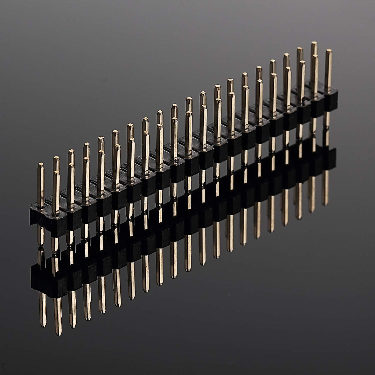Frienda 20 Pack 2 x 20 Pin Male Header Connector, 2.54 mm Pitch