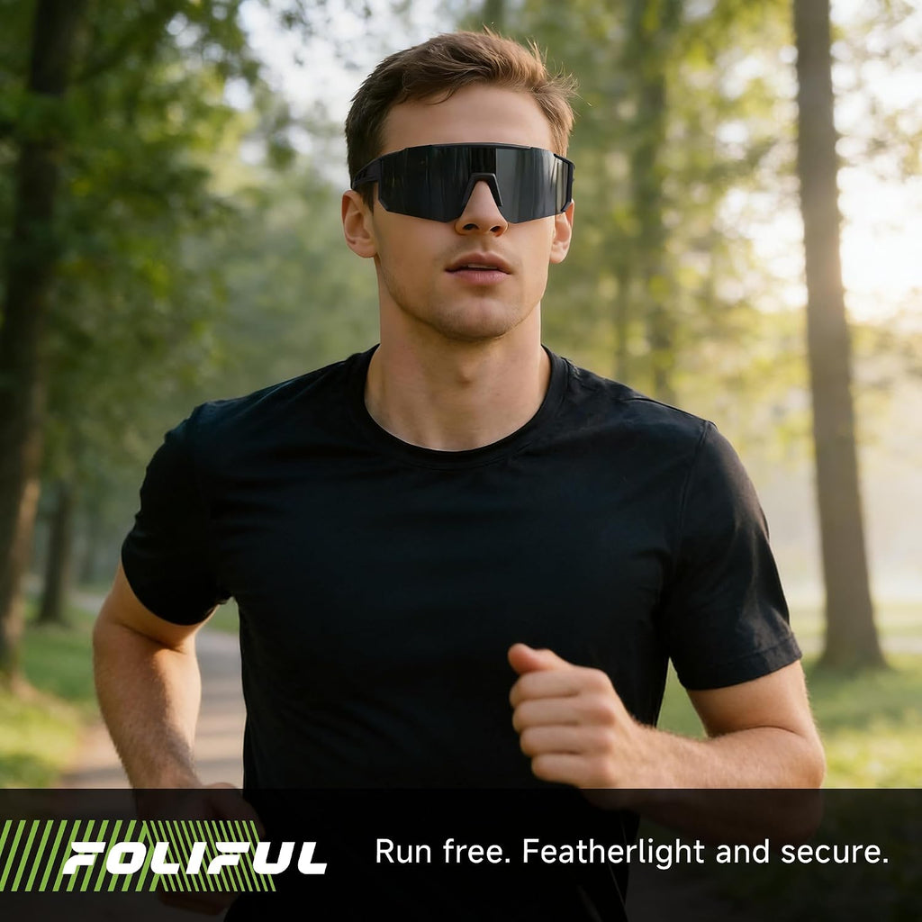Polarized Sports Sunglasses Men Women for Running Baseball Cycling | 3 Pack Wrap Around Mens Womens Lightweight