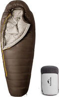 0 Degree RDS Down Mummy Sleeping Bag for Adults, 650 Fill Power, Cold Weather Backpacking Sleeping Bag for Camping