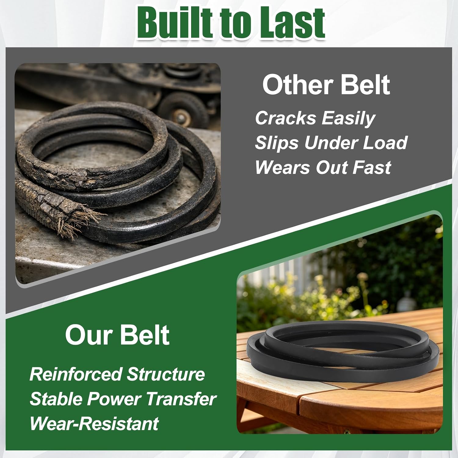 42 Inch Mower Deck Belt Replacement 429636 197253 592855001, 1/2" x 101" | Compatible with Craftsman Husqvarna Poulan
