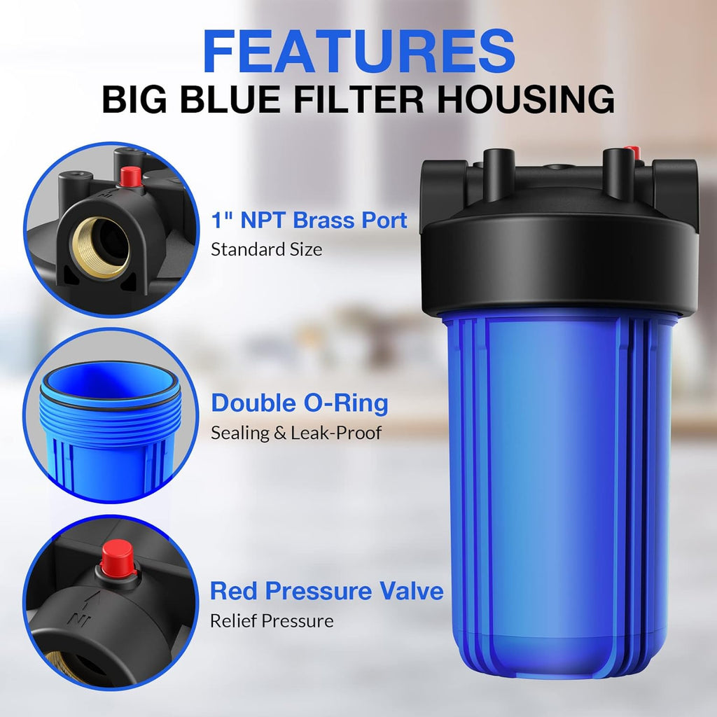 DB10P 10" *4.5" Whole House Sediment Water Filter Housing