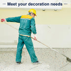 6.17 lb Epoxy Floor Flake, Black White Grey Yellow, 6-8 mm