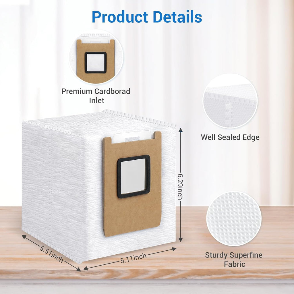 Hoxxu 16 Pack C28 E25 E28 Dust Bag Replacement for eufy Omni C28 E25, E28