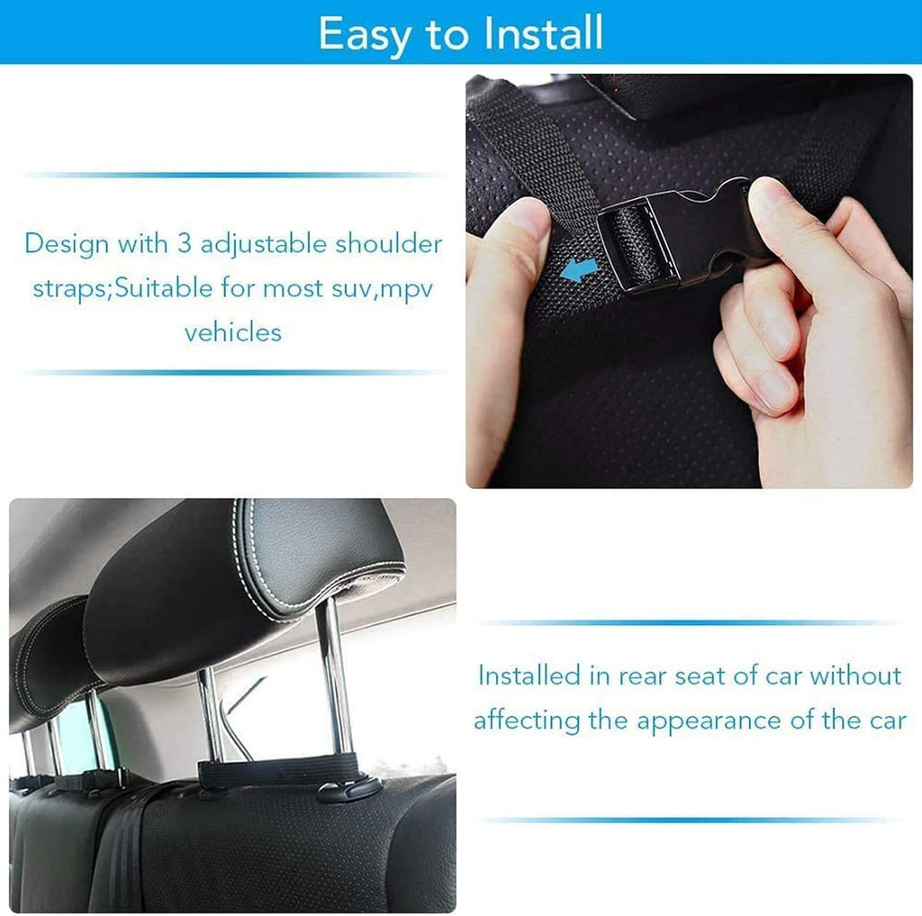 Car Trunk Organizer, Large Capacity Car Organizers and Storage with 8 Pockets, Waterproof Backseat Hanging Organizer
