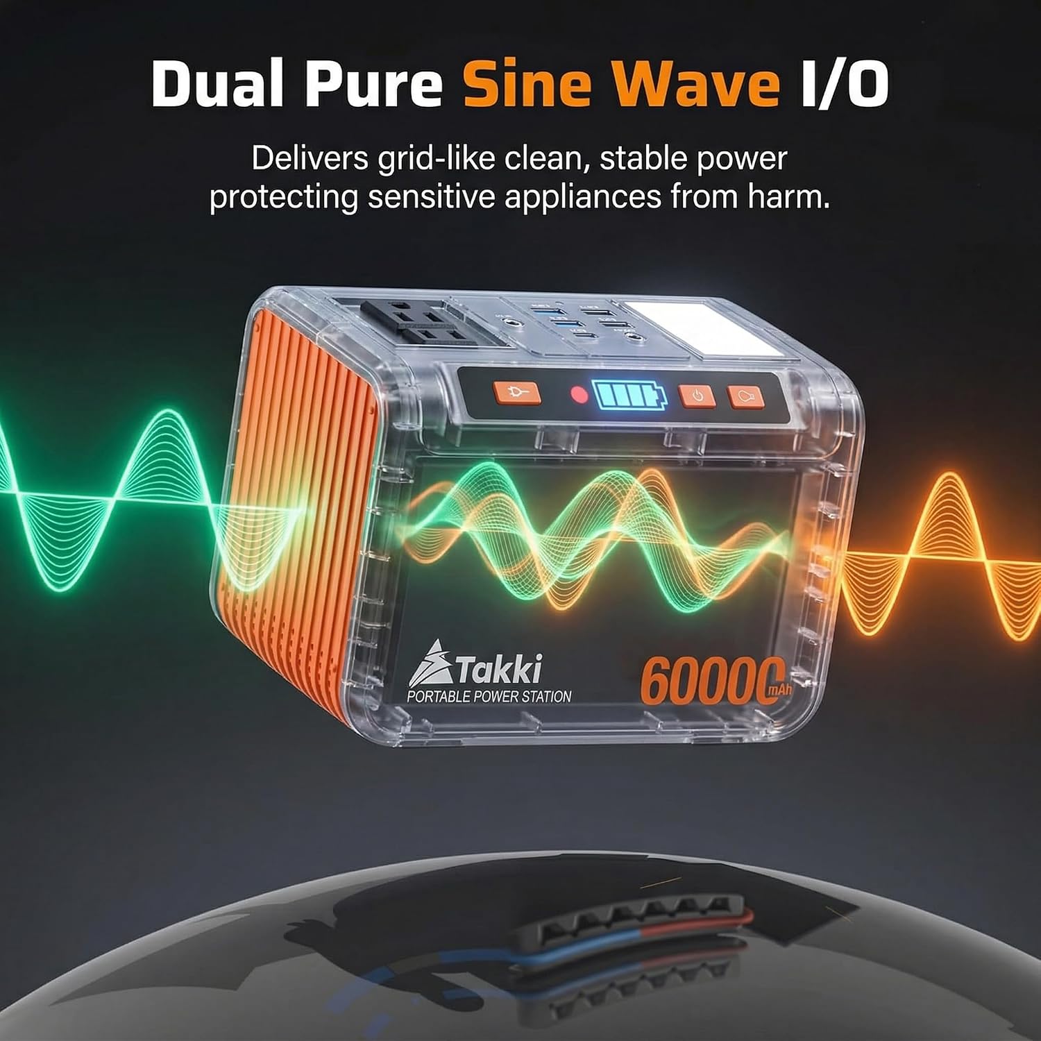 Solar Generator 250W Portable Power Station with 40W Solar Panels 222Wh Pure Sine Wave Camping Lithium Battery Power