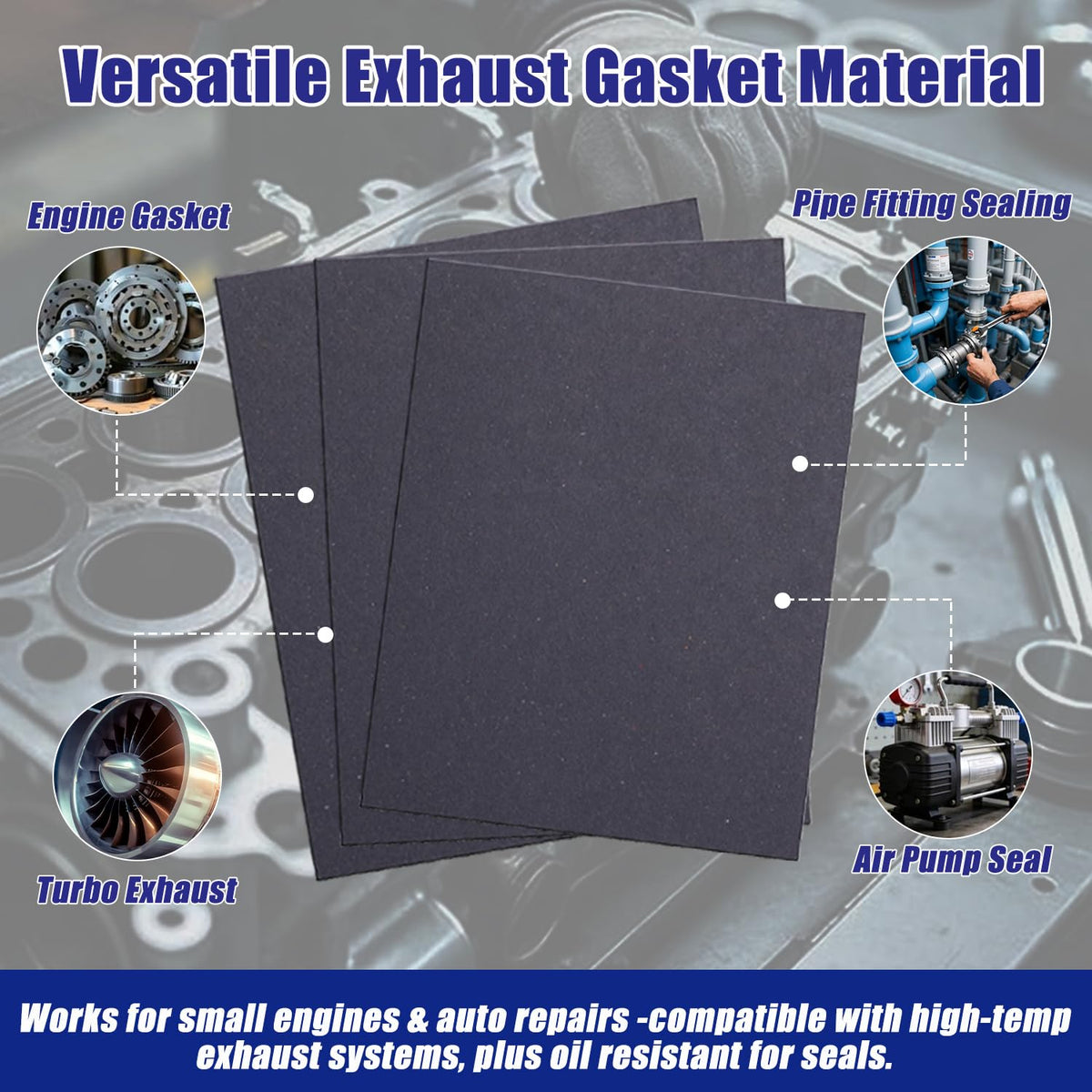 0.8MM 1.0MM 1.2MM Gaskets Material Non Asbestos