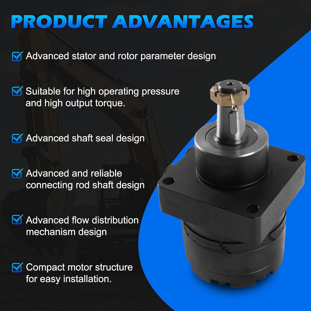 BMER-2-300-WS-T4-S Hydraulic Wheel Motor Replacement for Parker Dynamic
