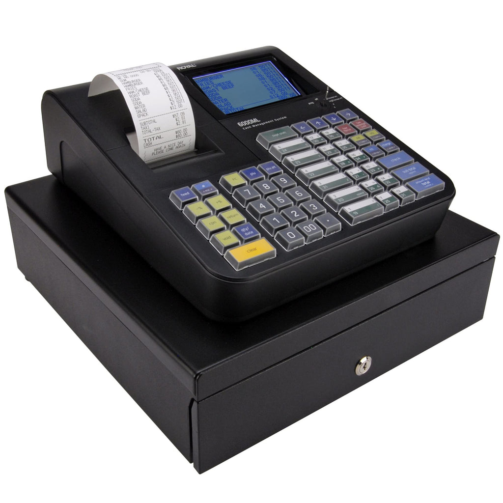 6000ML Cash Register, Black