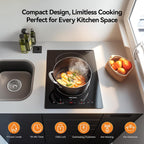 12-Inch Induction Cooktop, 2 Burners, 3,500W