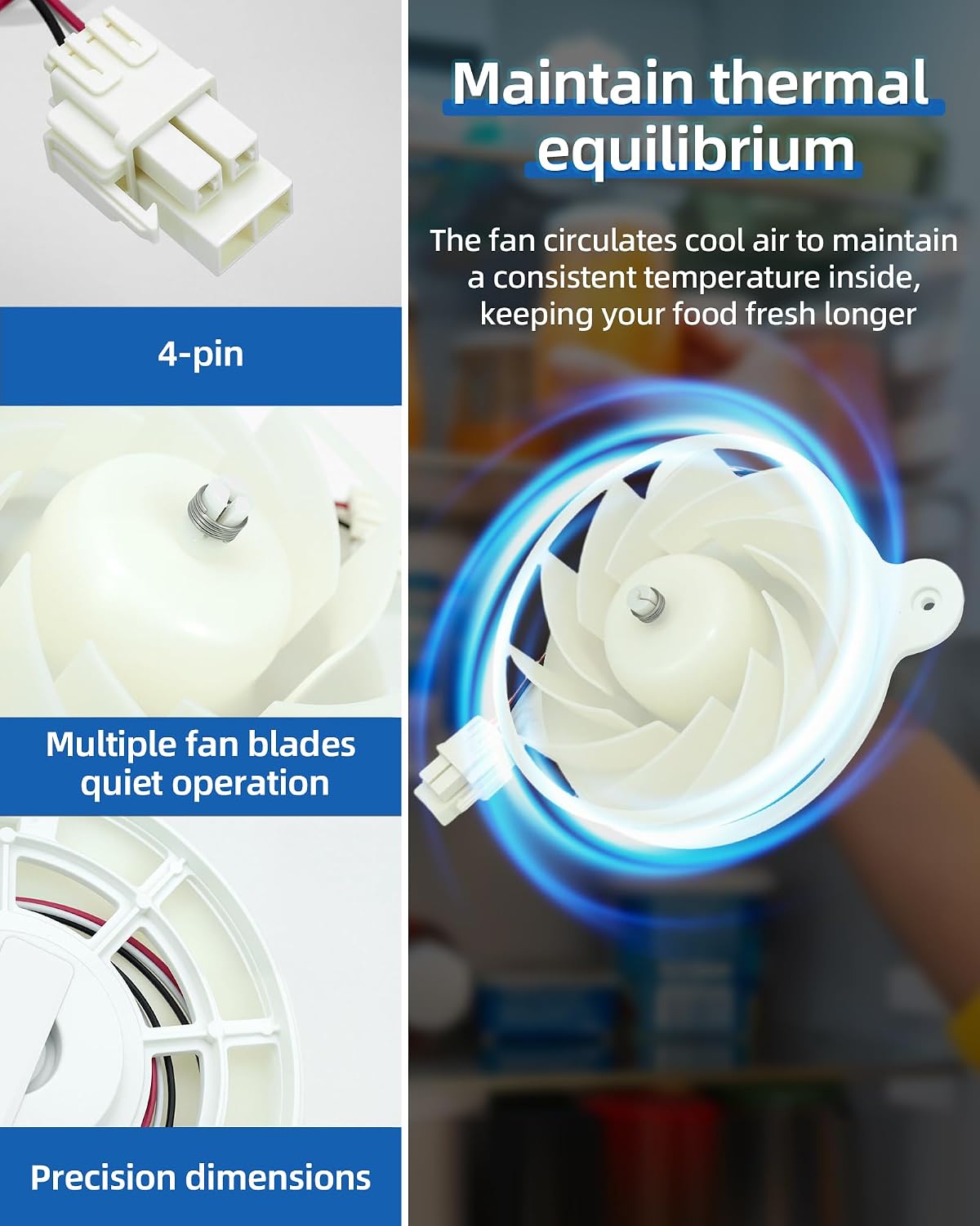 RF220NCTASR RF22A4221SR Condenser Fan Moto Fit for Samsung Refrigerator
