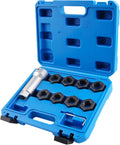 Axle Spindle Threading Set, 10pc Thread Chaser Rethreading Kit