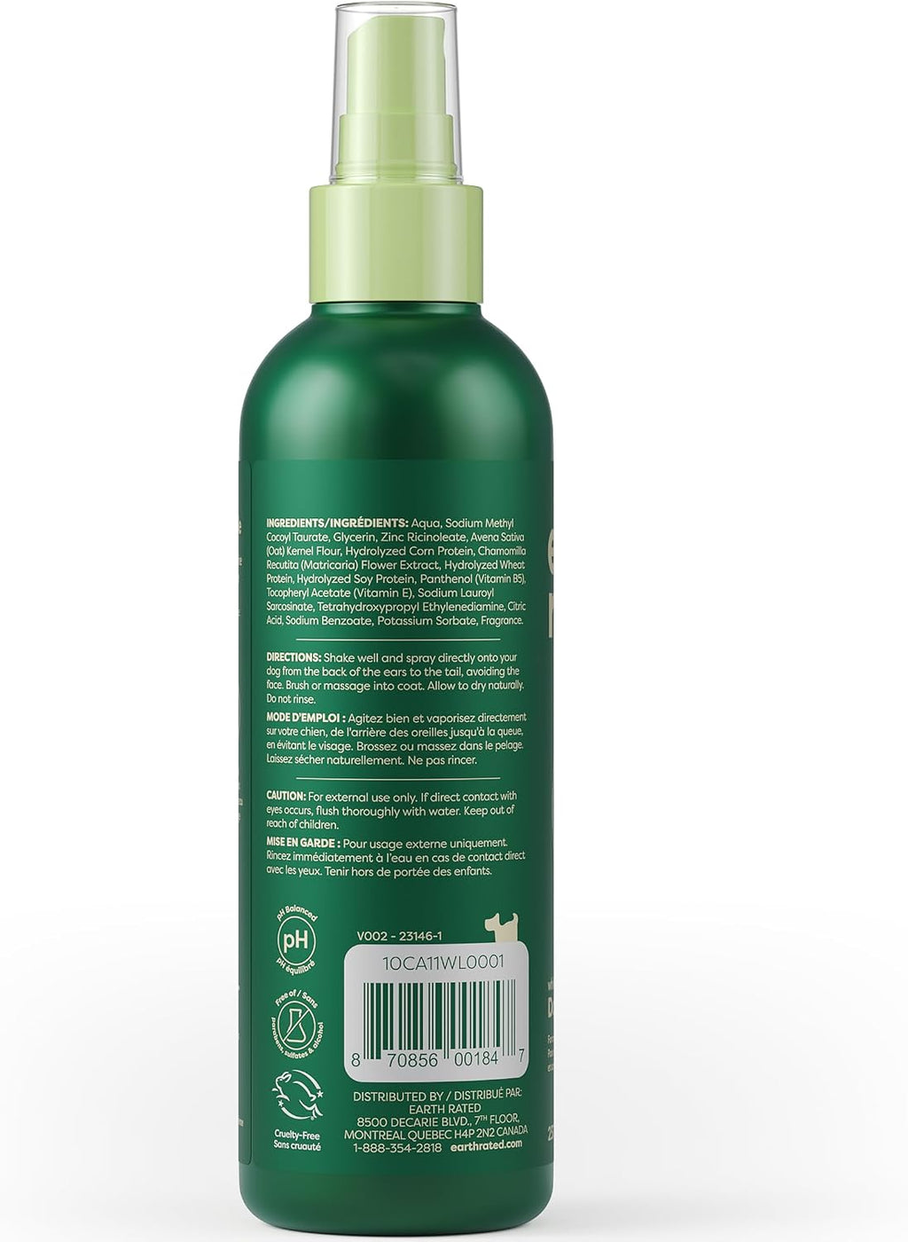Dog Deodorizing Refresh Mist Spray, White Tea & Basil, 8oz