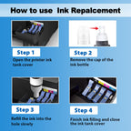 Compatible Ink Bottle Replacement for Epson 542 Ink Refill Bottles
