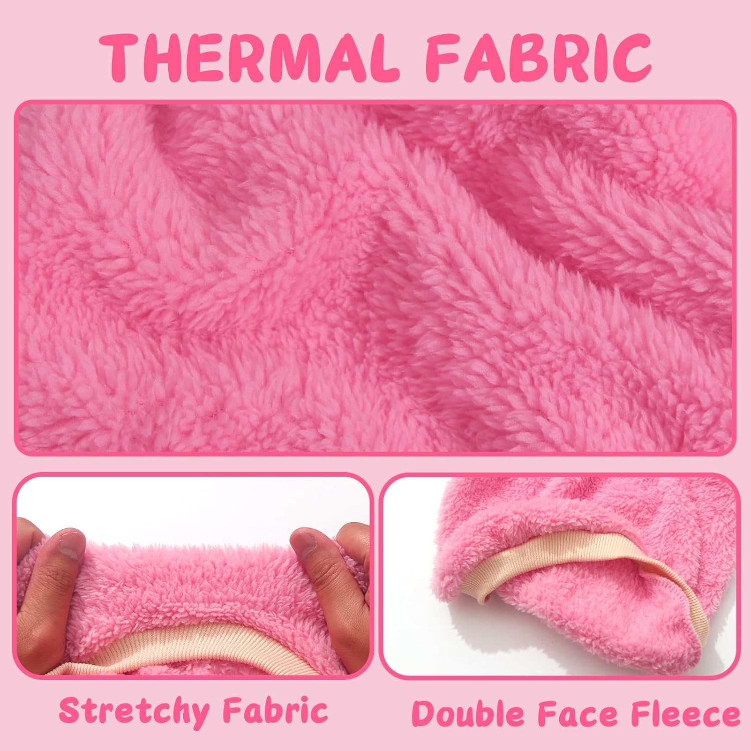 XXS Dog Sweaters for Small Dogs Girl, 2 Pack Warm Fleece Dog Sweater for Winter, Cute Puppy Clothes Small Doggie Coat