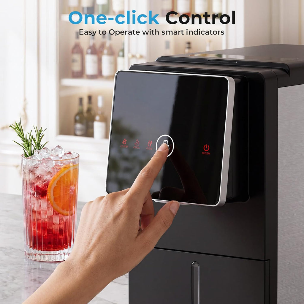 Nugget Ice Maker Countertop with Self-Dispensing, 33lbs/24H