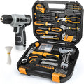 Upgraded 180 Piece Tool Set, Tool Kit with 8V Cordless Drill Set, General Household Hand Drill Kit for Men and Women