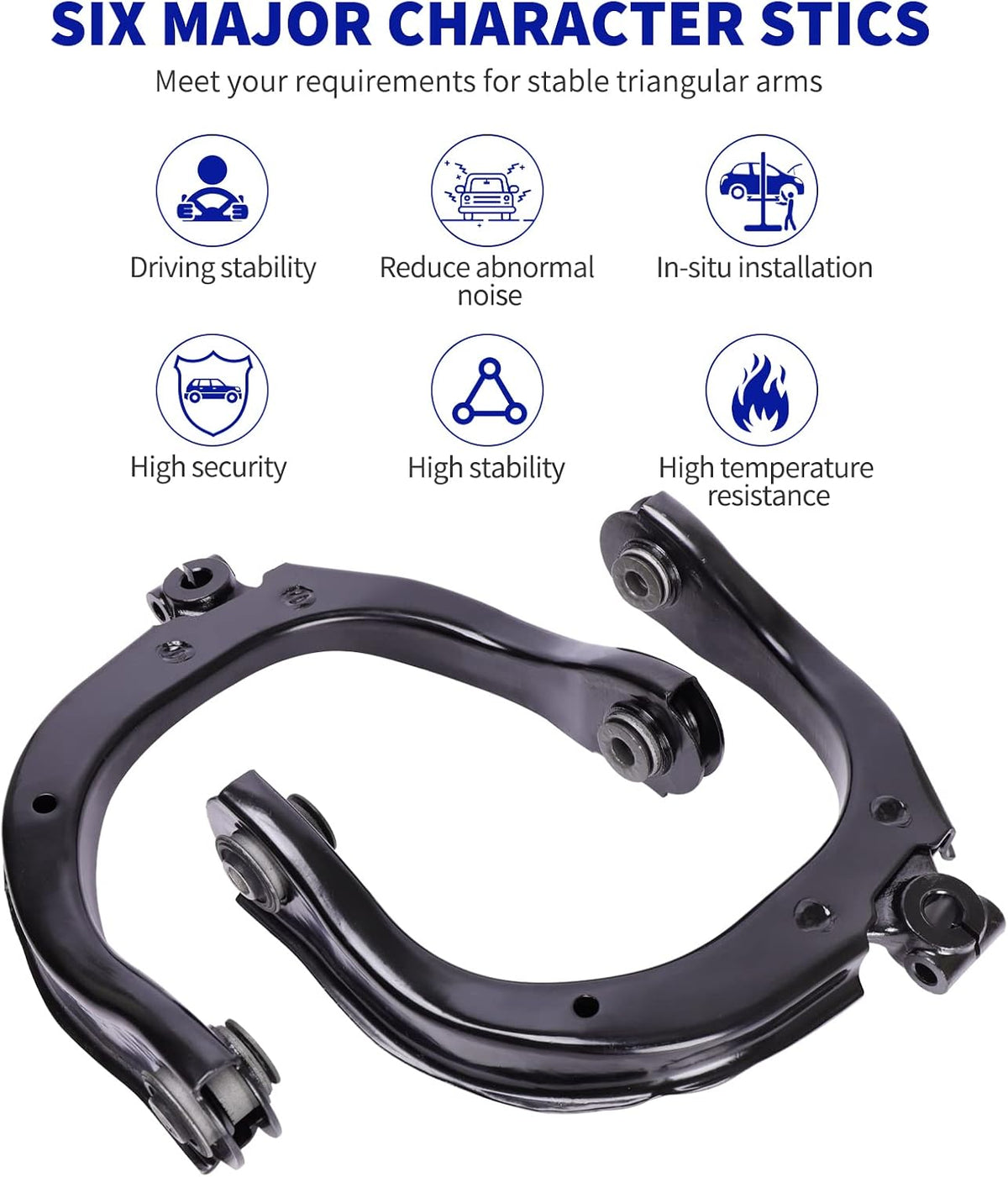 Front Upper Control Arms w/Ball Joint Fits for Chevy Trailblazer GMC Envoy
