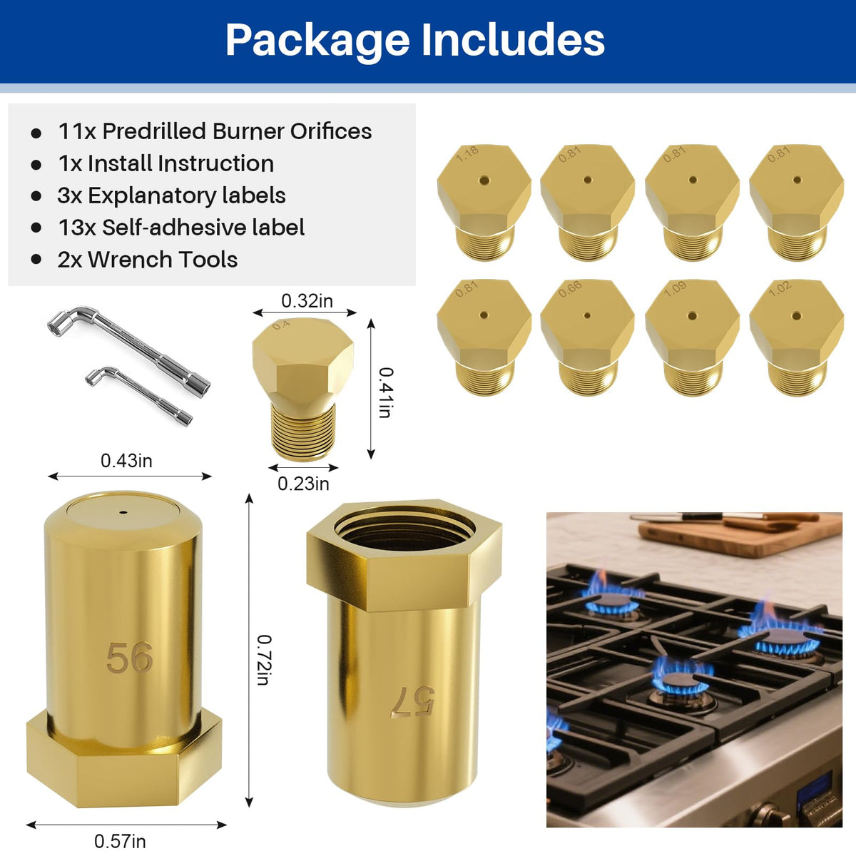 Propane Conversion Kit for Frigidaire & Electrolux Ranges