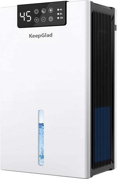 Dehumidifier, 98OZ Dehumidifiers for Home(1000sq.ft), Humidity Display Dehumidifier for Basement Bathroom Bedroom
