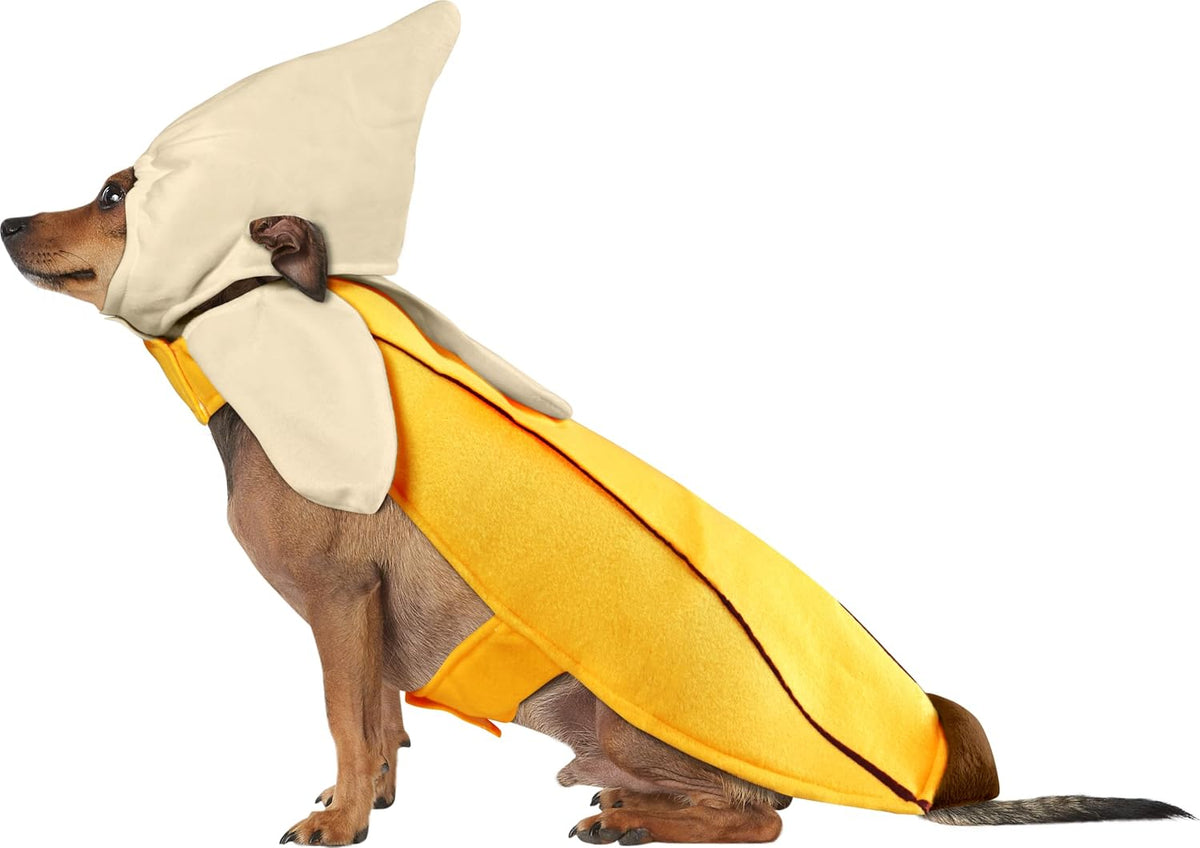 Banana Pet Costume for Dogs or Cats, XL