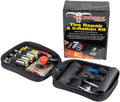 PP3167 Motorcycle Tire Repair Kit with Co2 Inflator and Cartridges for Tube and Tubeless Tires, Emergency Roadside