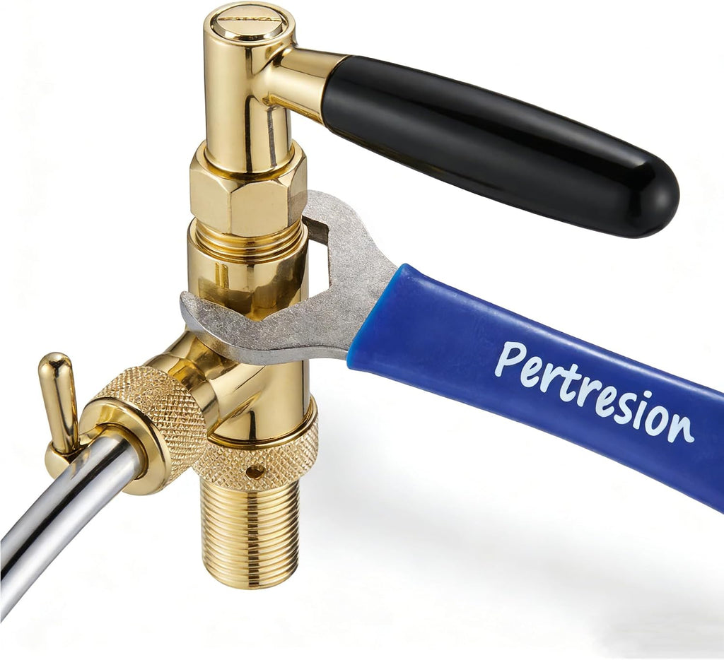 2-Pack Heavy Duty 304 Stainless Steel Beer Faucet Wrench- Dual Head Hex Nut & Spanner Draft Beer Tap Wrench for Keg