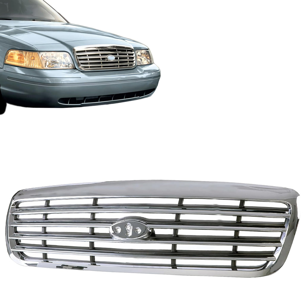 Front Grille Grill Assembly With Shell With Insert Fits Ford Crown Victoria