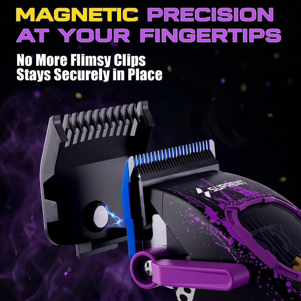 Professional Hair Clippers for Men - Cordless Barber Clippers & Zero-gapped Trimmer Set, High Speed Motor Haircutting