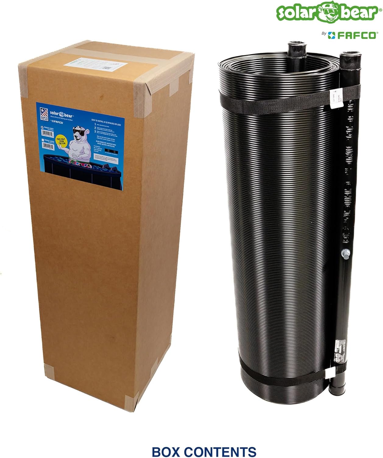 Solar Bear Universal DIY Solar Pool Heater with Starter Kit - High Efficiency Above Ground Swimming Pool Solar