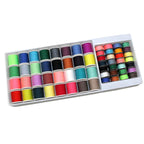 60 Pcs Bobbins Sewing Thread Kit Polyester Mini Bobbins and Thread Spools for Hand & Machine Sewing for Mom Grandma