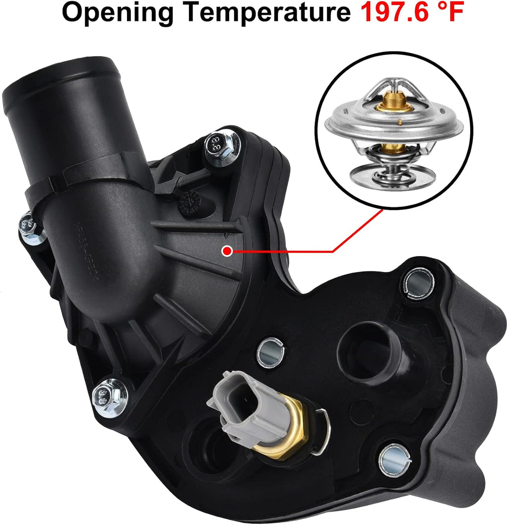 EVIL ENERGY Thermostat Housing Kit Assembly, 2L2Z8592AA, Compatible with 2002-2010 Explorer Sport & Mercury Mountaineer V6 4.0L