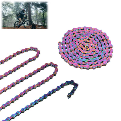 6 7 8 Speed Chain chain Rainbow Chain, Chain Proof Sensitive Colorful Electroplating Chain bmx chain for Road