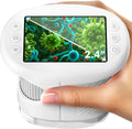 4K 1000X Digital Microscope for Kids with 32G Card, Long Distance Viewing & 2.4" Screen Portable Handheld Edu Toys
