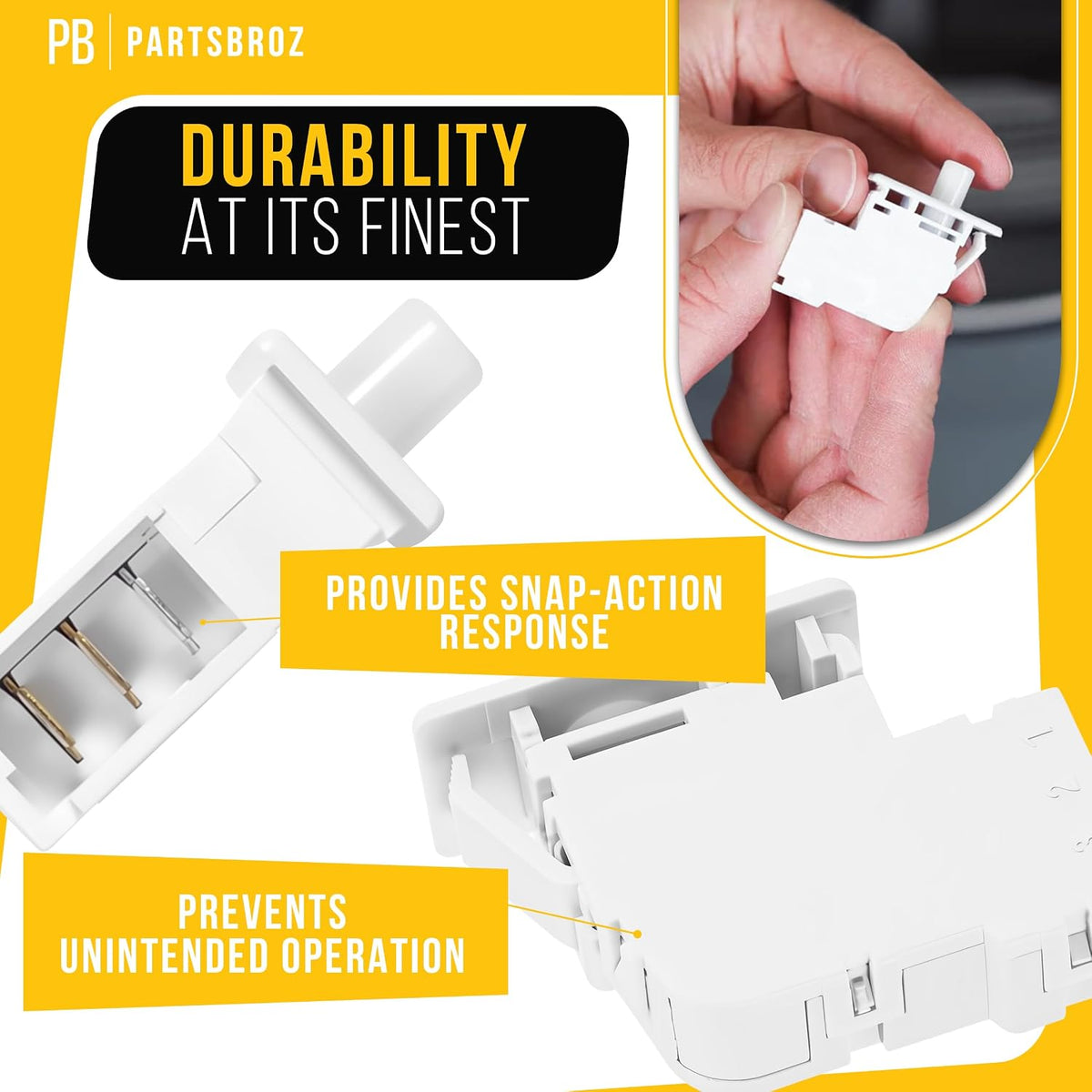 Dryer Door Switch for Samsung DVE50R5200W/A3
