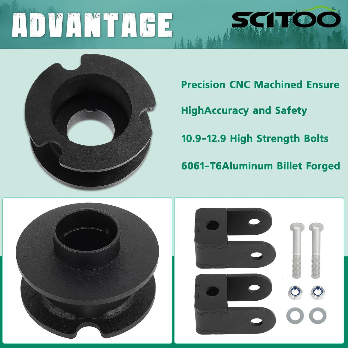 SCITOO 3" Front 2" Rear Leveling lift Kit 2011-2019 for Ford Explorer