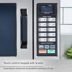NE-1054F Compact Light-Duty Countertop Commercial Microwave Oven with 10 Programmable Memory and Touch Screen