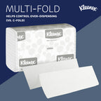 Multi-Fold Paper Towels, 1-Ply, White, 9 3/10 x 9 2/5 in