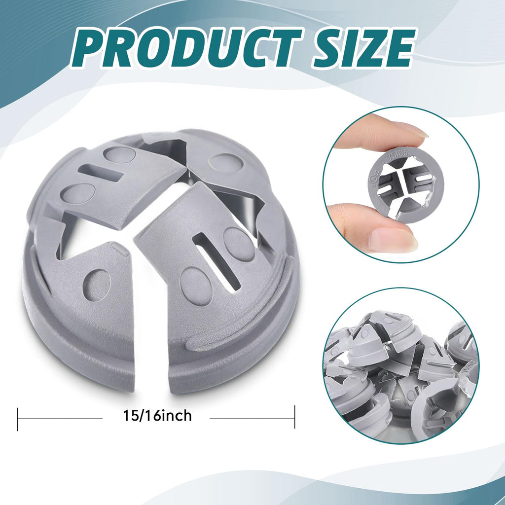 Sintuff 500 Pcs 3/8 in. - 1/2 in. Push in Cable Connector Bulk