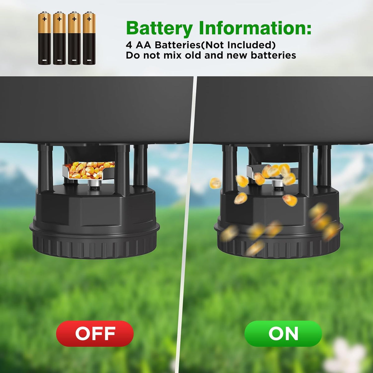 Deer Feeder Kit,Motor and Timer Kit with Programable Digital Timer,Up to 4 Feed Time,Easy to Install for Hunting Game
